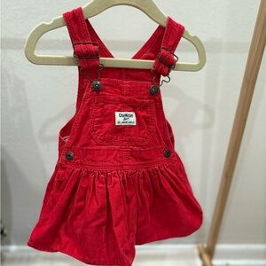 OshKosh B'gosh Red Overall Dress